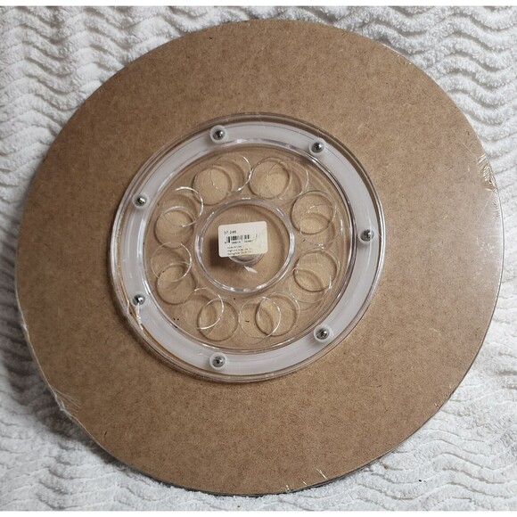 NEW Coastal 15" LAZY SUSAN SeaSide Shell LIGHTHOUSE Serving Plate NWT - Picture 2 of 9